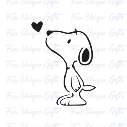 Snoopy Vinyl Decal Sticker -Multiple Colors & Sizes-