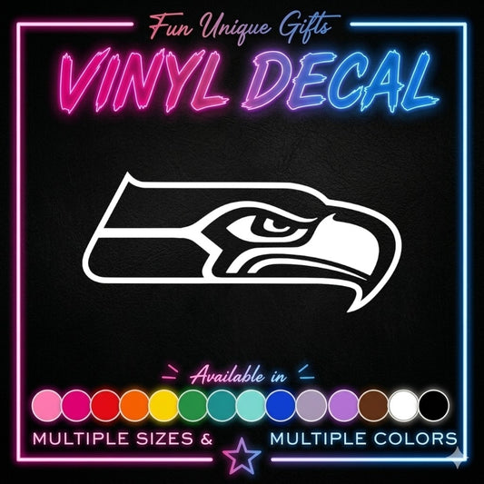 Seattle Seahawks Vinyl Decal Sticker -Multiple Colors & Sizes-