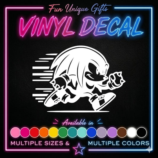 Knuckles Sonic Vinyl Decal Sticker -Multiple Colors & Sizes-
