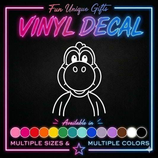 Yoshi Vinyl Decal Sticker -Multiple Colors & Sizes-