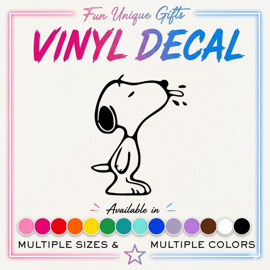 Snoopy Vinyl Decal Sticker -Multiple Colors & Sizes-