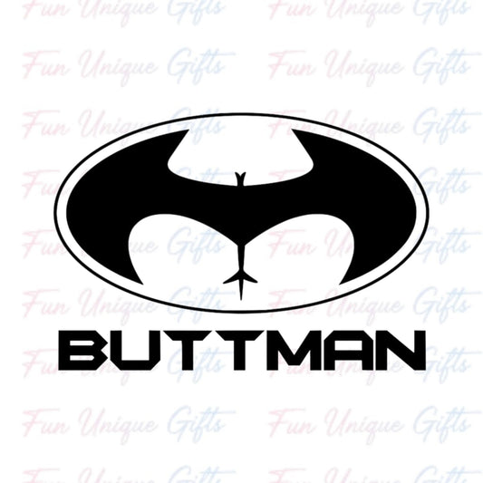 Buttman batman Vinyl Decal Sticker -Multiple Colors & Sizes-
