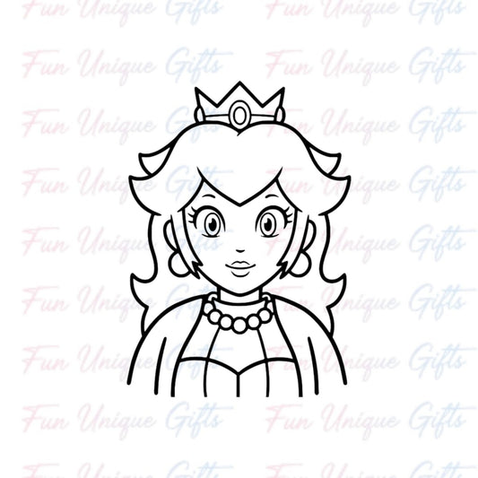 Princess Peach Vinyl Decal Sticker -Multiple Colors & Sizes-