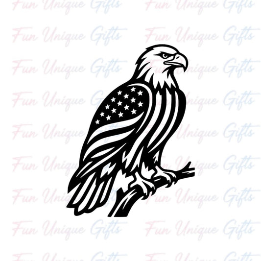 Eagle Vinyl Decal Sticker -Multiple Colors & Sizes-