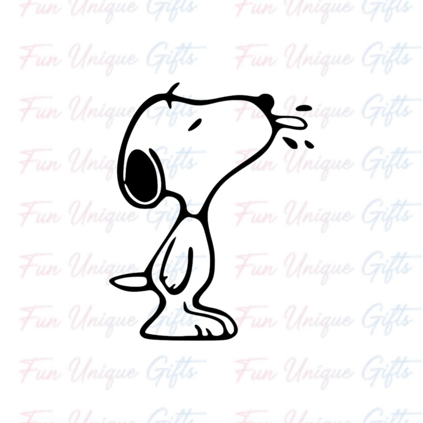 Snoopy Vinyl Decal Sticker -Multiple Colors & Sizes-
